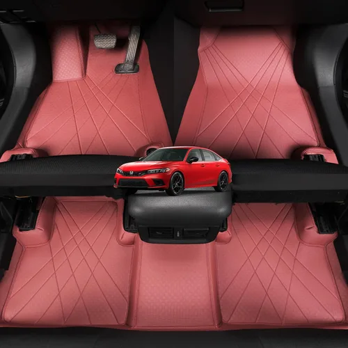 Vista 10 de EKR Alfombrillas personalizadas para Honda Civic Sedan 2016-2021, alfombrilla delantera y de segunda fila para automóvil Civic 2016 2017 2018 2019