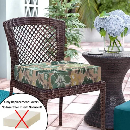 Vista 2 de Magpie Fabrics - Juego de fundas para cojines de patio de 2 (solo funda de repuesto, sin inserto!), Funda impermeable para silla de asiento profundo