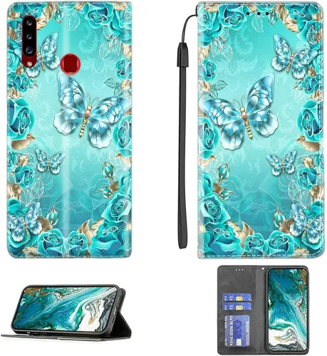 Vista 15 de jioeuinly ATT Motivate 2 - Funda compatible con ATT Motivate 2, funda con soporte abatible y cierre magnético DJS