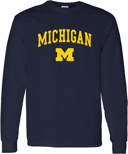 Vista 139 de NCAA oficial de College – University Team Color Arco Logo Manga Larga