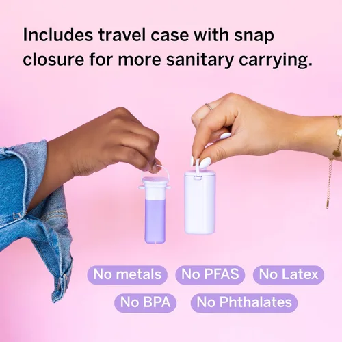 Vista 6 de Pixie - Aplicador de copa menstrual – Se inserta como un tampón – Todas las mujeres ahora pueden usar copas de período – Perfecto para uñas largas