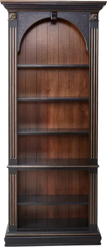 Vista 2 de Hooker Furniture - Estantería negra con acentos dorados