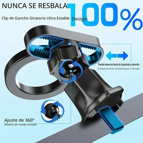 Vista 3 de Soporte de coche seguro para Mag, soportes de teléfono con imanes más