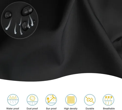 Vista 5 de Funda plegable impermeable para carro, protección resistente para carrito de jardín (38 x 22 x 20 pulgadas)