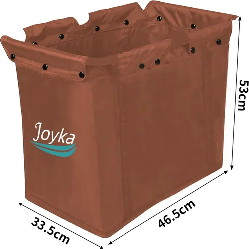 Vista 3 de Joyka Bolsas de repuesto para carritos de compras de 55 litros, bolsas de repuesto para carritos de compras, carrito de tela Oxford, impermeables