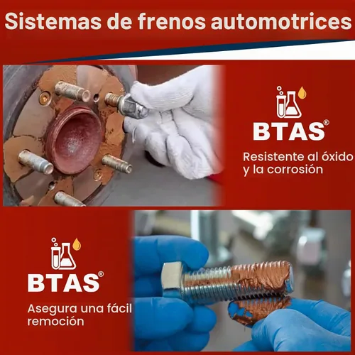 Vista 4 de BTAS Lubricante de Rosca Compuesto Antiadherente de Cobre Nunca Antiseize de Alta Temperatura para Bujías de Encendido 1 oz 1Pcs