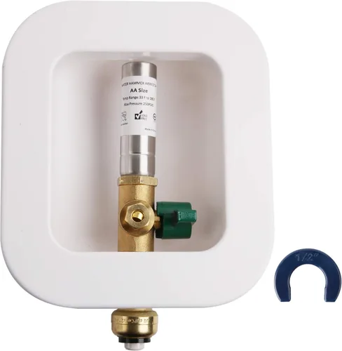 Vista 6 de Caja de salida para máquina de hielo con conexión PEX de pararrayos de martillo de agua, con válvula de cierre