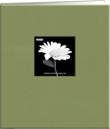 Vista 5 de Pioneer Libro de Memoria con Marco de Tela Frontal Postbound de 5 por 7 Pulgadas, Rojo Manzana