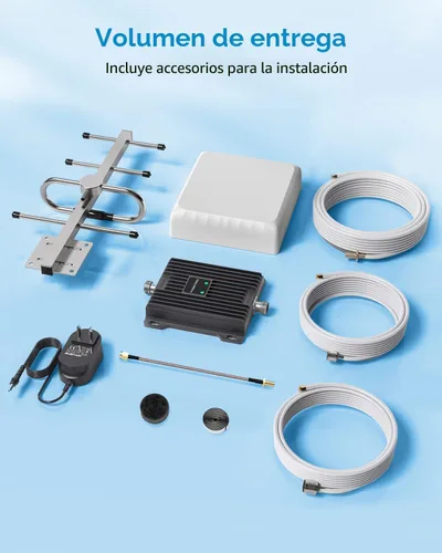 Vista 4 de Amplificador de señal de teléfono celular para Verizon y AT&T Hasta 4,500 pies cuadrados Mejora la señal 4G LTE 5G en la banda 12/13/17