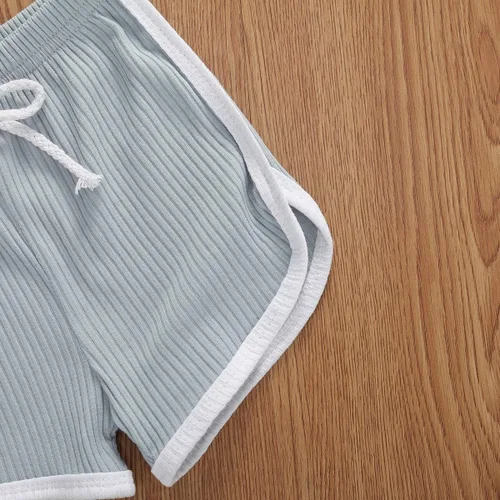 Vista 5 de Nituyy - Conjunto de pantalones cortos con cordón para bebé