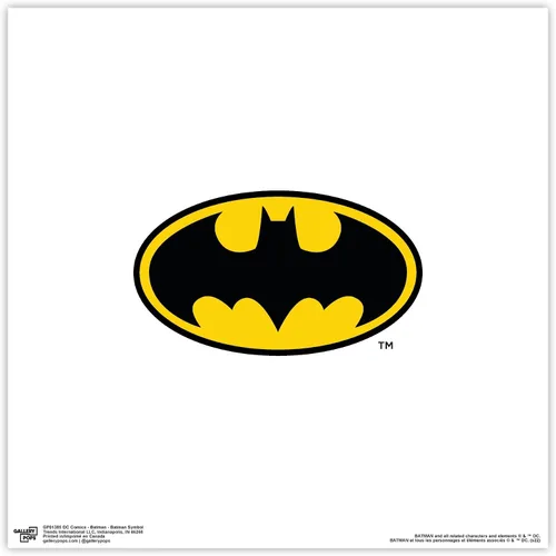 Vista 9 de Trends International Gallery Pops DC Comics Batman - Póster de pared con símbolo de Batman, 12 x 12 pulgadas, versión enmarcada en negro