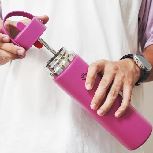 Vista 7 de Dreamfocus Pajitas de metal reutilizables de acero inoxidable de repuesto para botella Hydro Flask de boca ancha de 24 onzas, paquete de 4
