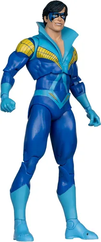 Vista 3 de McFarlane Toys - DC Direct Nightwing (Teen Titans) Figura de acción de 7 pulgadas con coleccionable digital