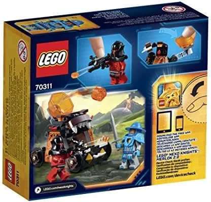 Vista 2 de LEGO (LEGO) Nex Knights miedo al tirador de magma 70311