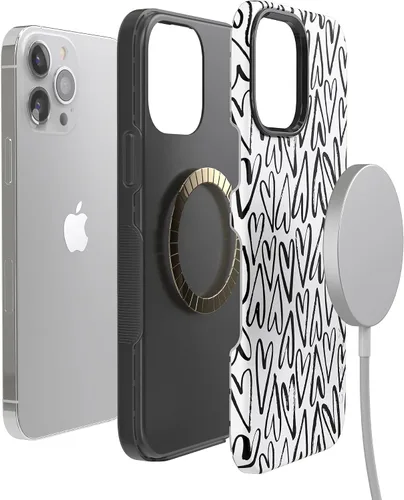 Vista 8 de Funda Casely para iPhone 13 Pro Corazón Latiente Corazones Infinitos Compatible con MagSafe Diseño Protector Atrevido