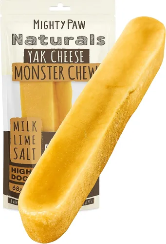 Vista 13 de Mighty Paw Golosinas masticables de queso Yak para perros Golosinas para mascotas 100% naturales de larga duración. Sin olor y excelentes