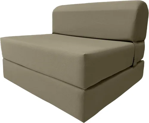 Vista 12 de D&D Futon Furniture. Silla plegable de espuma, sofá de estudio, colchón de espuma plegable para invitados (6 x 24 x 70 pulgadas, negro)