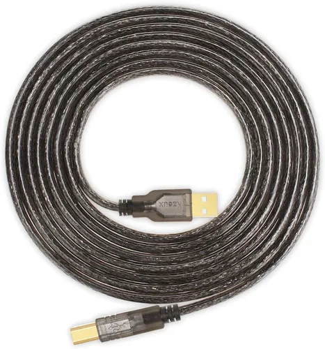Vista 7 de Cable de impresora USB Cable escáner de 6 pies de alta velocidad A macho a B macho cable para HP, Canon, Epson, Dell, Samsung, etc