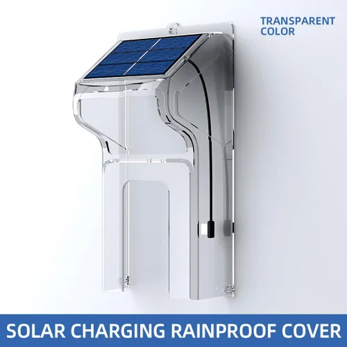 Vista 11 de Soporte de timbre de anillo con cargador solar, cubierta impermeable para timbre de puerta compatible con Ring & Blink Protector ajustable con panel
