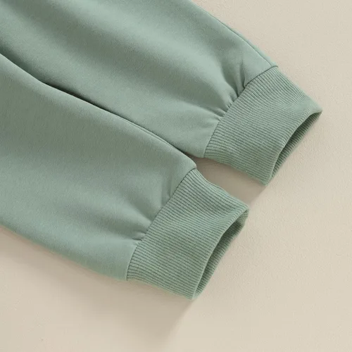 Vista 7 de AEEMCEM Conjunto de sudadera con cuello redondo y pantalones deportivos para bebé niño y niña