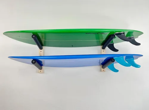 Vista 2 de Soporte de pared para tabla de surf - Capacidad para 2