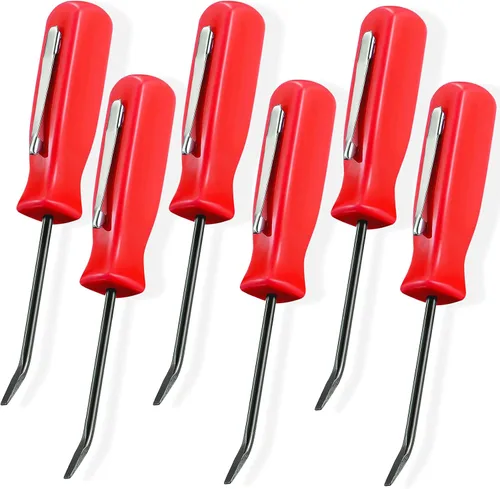 Vista 8 de Mini barra de palanca de bolsillo de 6 piezas, barra de bolsillo verde con juego de clips de 4.5 pulgadas de longitud, mini herramienta