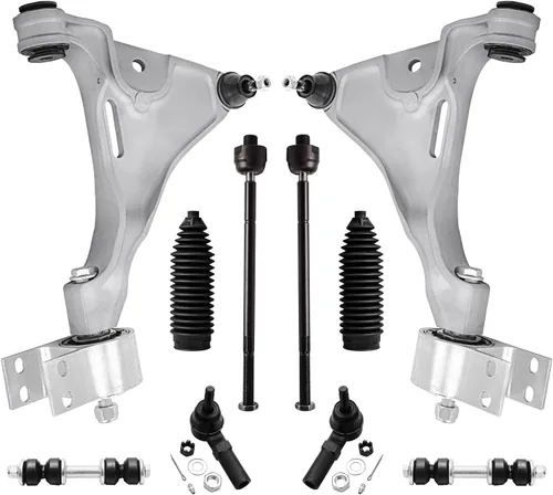 Vista 224 de Detroit Axle - Kit de suspensión frontal de 10 piezas para Dodge Avenger 2008-2014, Chrysler Sebring 2007-2010, 2 brazos de control inferiores, 2