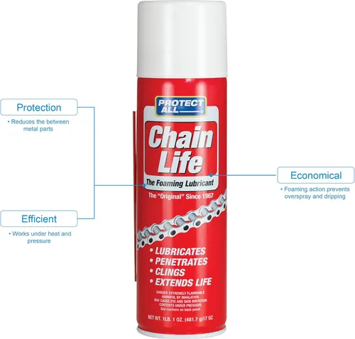 Vista 2 de Protect All Lubricante espumoso Chain Life - 17 oz - Protect All 35017PA