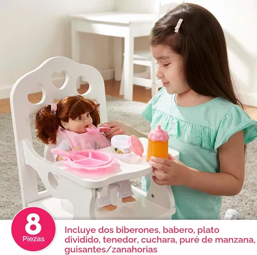 Vista 2 de melissa & doug Mine a Love tiempo para comer muñeca Accesorios Conjunto de alimentación, Versión estándar, 1, Rosado