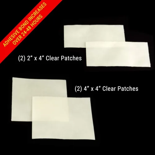 Vista 7 de Kit de parches de sellado de fugas para bañera de hidromasaje y piscina, transparente, ultra adhesivo, impermeable, reparación para vinilo, PVC