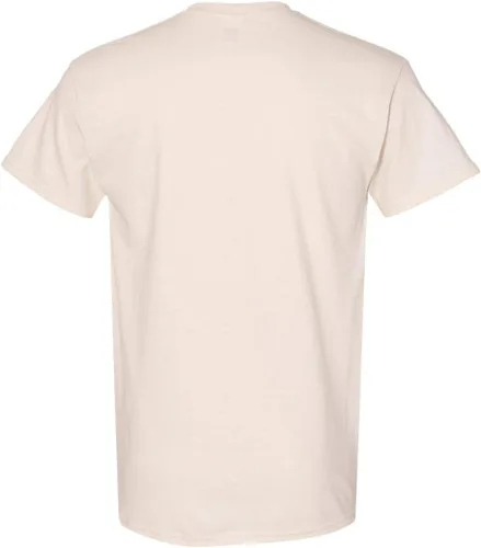 Vista 4 de Camiseta de algodón pesado para hombre de Gildan, 3XL, Natural