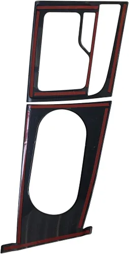 Vista 3 de ruihe Perilla de palanca de cambios de automóvil, panel de consola, cubierta de marco compatible con Hyundai Elantra 2021 2022 2023 2024 versión