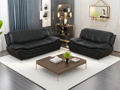 Vista 32 de Sofás de cuero, juego de sofás de sala, sofá para dormitorio, apartamento, juegos de muebles de sala de estar de cuero