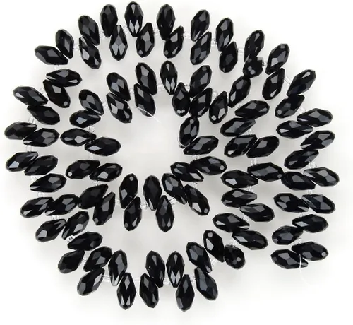 Vista 31 de 200pcs Checa 0.472 in Lágrima facetada Briolette Cristal Perlas Colgante de gota a granel Amatista Púrpura