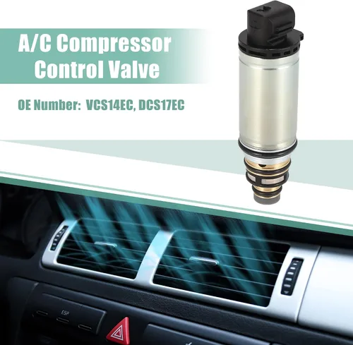 Vista 2 de X AUTOHAUX Válvula solenoide de control del compresor de CA VCS14EC DCS17EC AC aire acondicionado de control de repuesto para Nissan Altima 2013