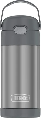 Vista 2 de THERMOS FUNTAINER - Botella de 12 onzas, gris y Funtainer - Frasco de 10 onzas para alimentos, color gris