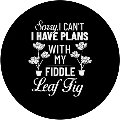 Vista 3 de Fiddle Leaf Fig Ficus Lyrata Care Tree Plant Soil Indoor PopSockets Swappable PopGrip