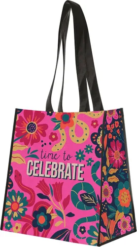 Vista 13 de Karma Large Holiday Reusable Gift Bag - Happy Bag