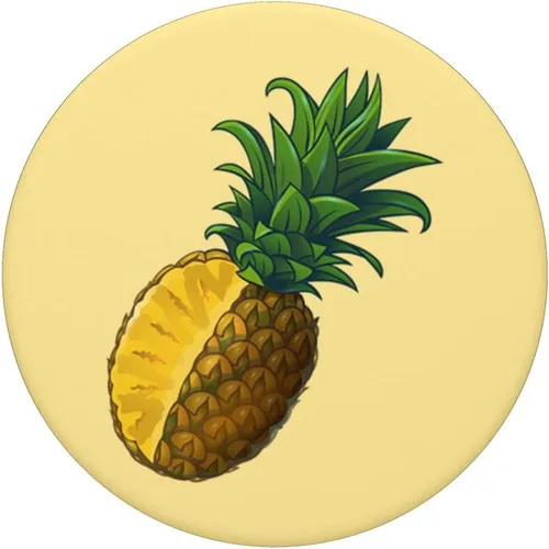 Vista 3 de Pineapple Nutrition Fresh Fruit Pineapples PopSockets Swappable PopGrip