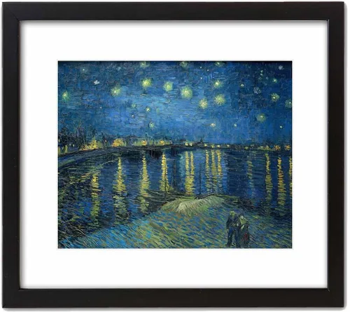 Vista 2 de Noche estrellada sobre la rhona: Van Gogh ~ Art Print. (impresión de 8 "x 10")