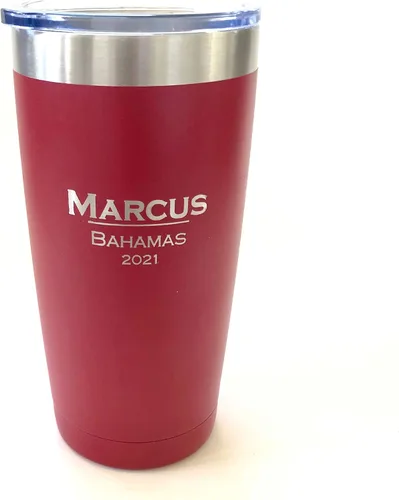 Vista 6 de Vaso aislante personalizado, 20 onzas, elige tu color personalizado (negro)