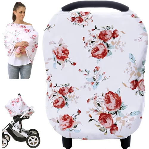 Vista 13 de Fundas de toldo para asiento de automóvil para lactancia - Fundas de asiento de automóvil para bebés, funda de lactancia multiusos, regalos