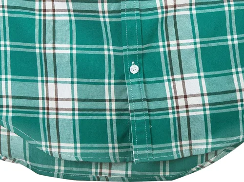 Vista 7 de Men's Button Down Plaid Short Sleeve Work Casual Western Shirt