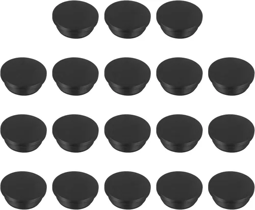 Vista 163 de MECCANIXITY - Tapones de silicona en forma de T (26mm, 1 pulgada de diámetro), color negro