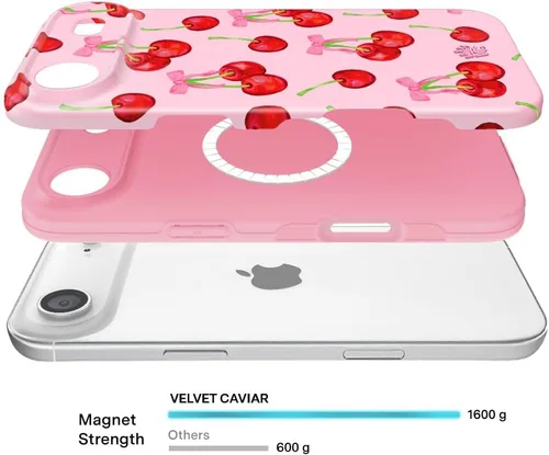 Vista 521 de VELVET CAVIAR Funda para iPhone 15, compatible con MagSafe, probada contra caídas de 10 pies, fundas protectoras de diseño, leopardo color rosa