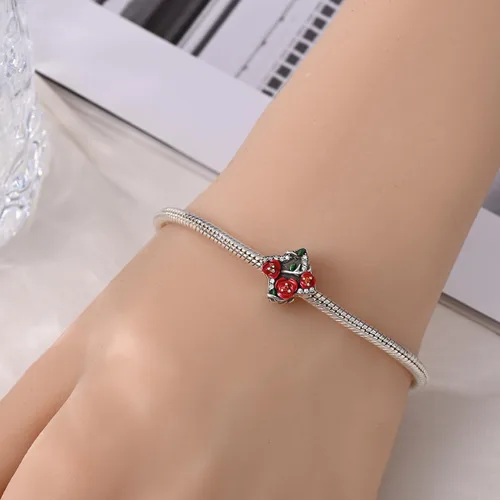 Vista 186 de KUNSIR Los abalorios se adaptan a pulseras Pandora para mujer, plata de ley 925, cuentas colgantes de joyería para niñas, dijes de feliz cumpleaños