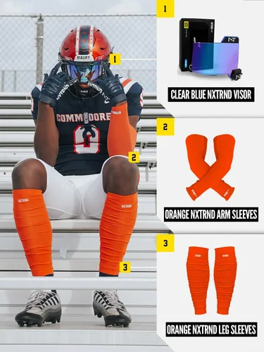 Vista 18 de Nxtrnd Air-TEK - Mangas de compresión para hombre, par de fútbol transpirable