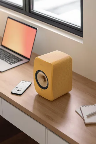 Vista 7 de KEF LSX II Sistema de altavoces inalámbricos HiFi (Amber Haze)