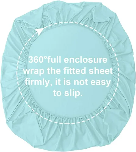 Vista 6 de FLXXIE Sábana bajera ajustable individual XL – Sábana inferior – Sábana bajera de microfibra con bolsillo profundo de hasta 15 pulgadas – Suave