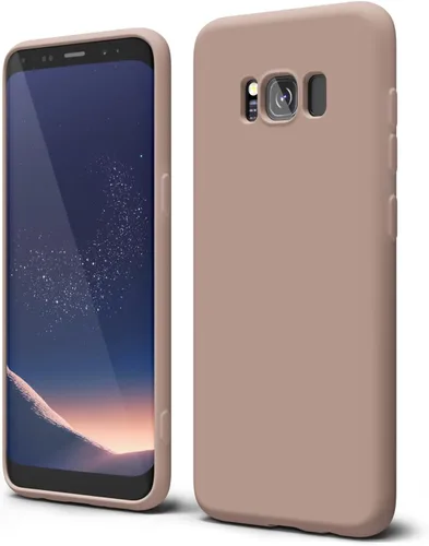 Vista 461 de oakxco Funda para teléfono Samsung Galaxy S8 de silicona líquida, delgada y fina de gel de goma suave TPU cubierta protectora simple llana